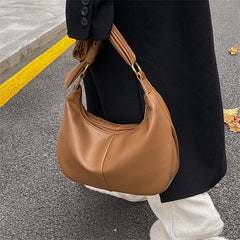 Solid Hobos Crossbody Bags for Women Spring Underarm Shoulder Bag