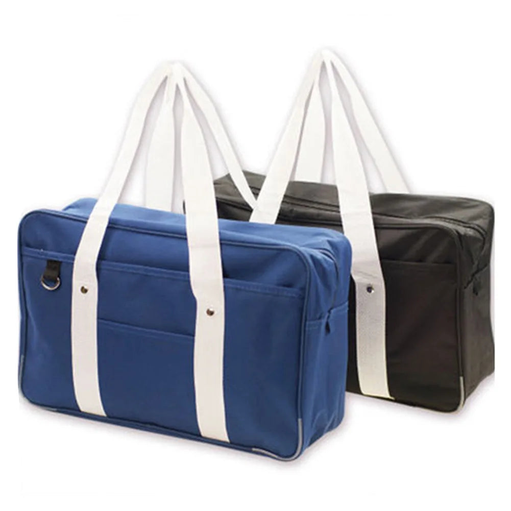 Solid Japanese Handbags Oxford Travel Bag Square Unisex Shoulder Bags