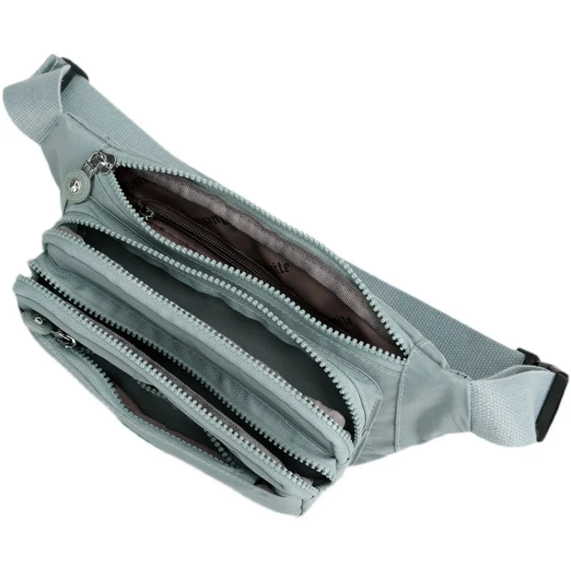 Colorful Nylon Waist Pack Women Belt Bag Travel Purse Phone Pouch