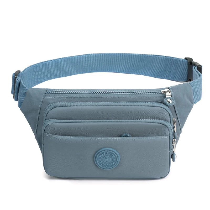 Colorful Nylon Waist Pack Women Belt Bag Travel Purse Phone Pouch