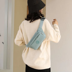 Colorful Nylon Waist Pack Women Belt Bag Travel Purse Phone Pouch