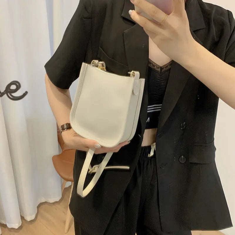 PU Leather Shoulder Bags Women Big Capacity Daily Texture Ha