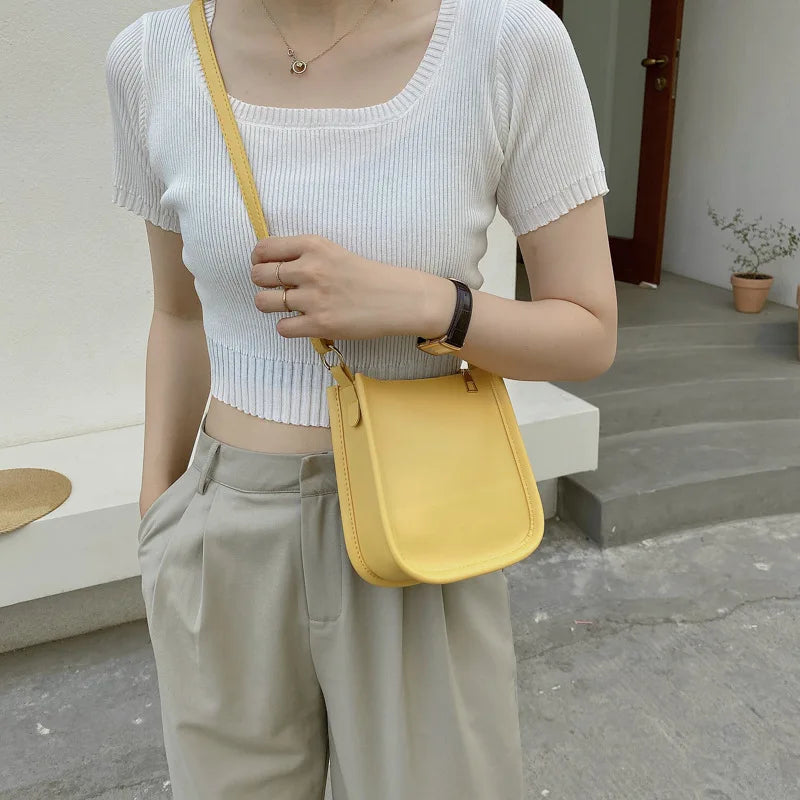 PU Leather Shoulder Bags Women Big Capacity Daily Texture Ha