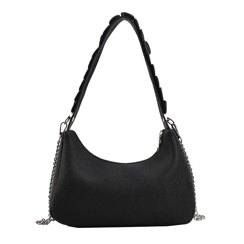 Solid Pattern Women Shoulder Bags for Girls Handbags Small Flap Bag
