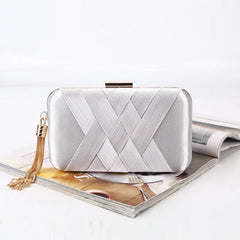 Criss-Cross Wedding Clutch Bag Ladies Party Small Pouch