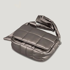Winter Down Padded Shoulder Crossbody Bag for Women