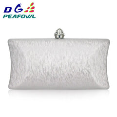 Women Travel Toiletry Bag Red/Blue/Silver Clutch Evening Pochette Wallet Chains