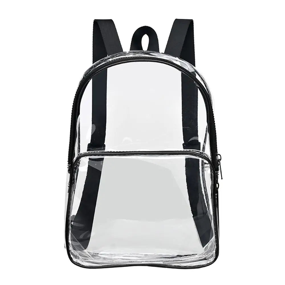 Transparent PVC Clear Waterproof School Backpack Large Capacity