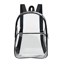 Transparent PVC Clear Waterproof School Backpack Large Capacity
