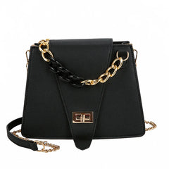 Trapezoid Handbags Women Bags Chain Buckle Shoulder Bag