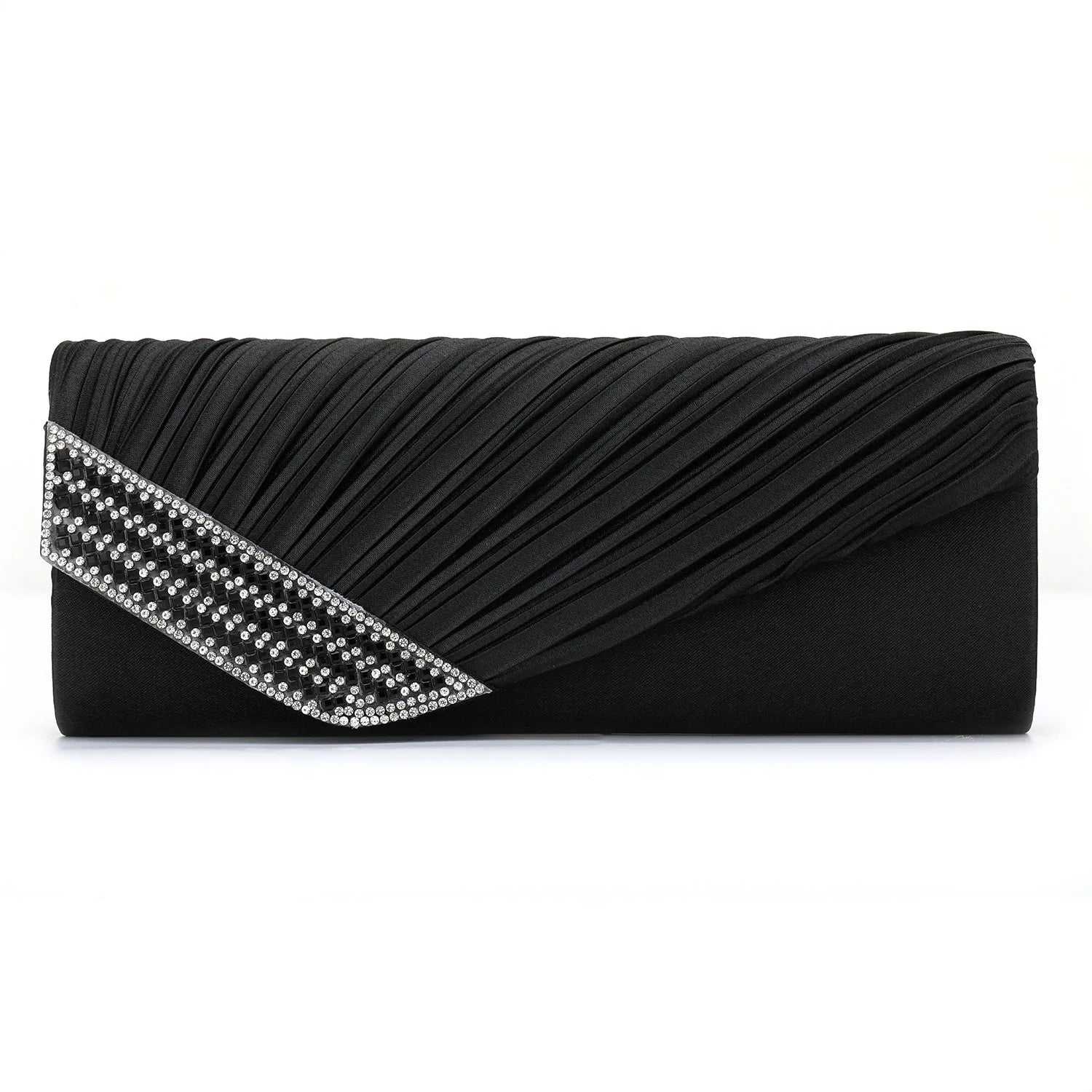 Vintage Leather Pleat Clutch Bag Pink Wedding Shoulder Bags
