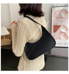 Solid Shoulder Bags Casual Women Underarm Bag Travel Armpit Shopping Pouch