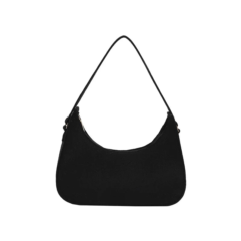 Solid Shoulder Bags Casual Women Underarm Bag Travel Armpit Shopping Pouch