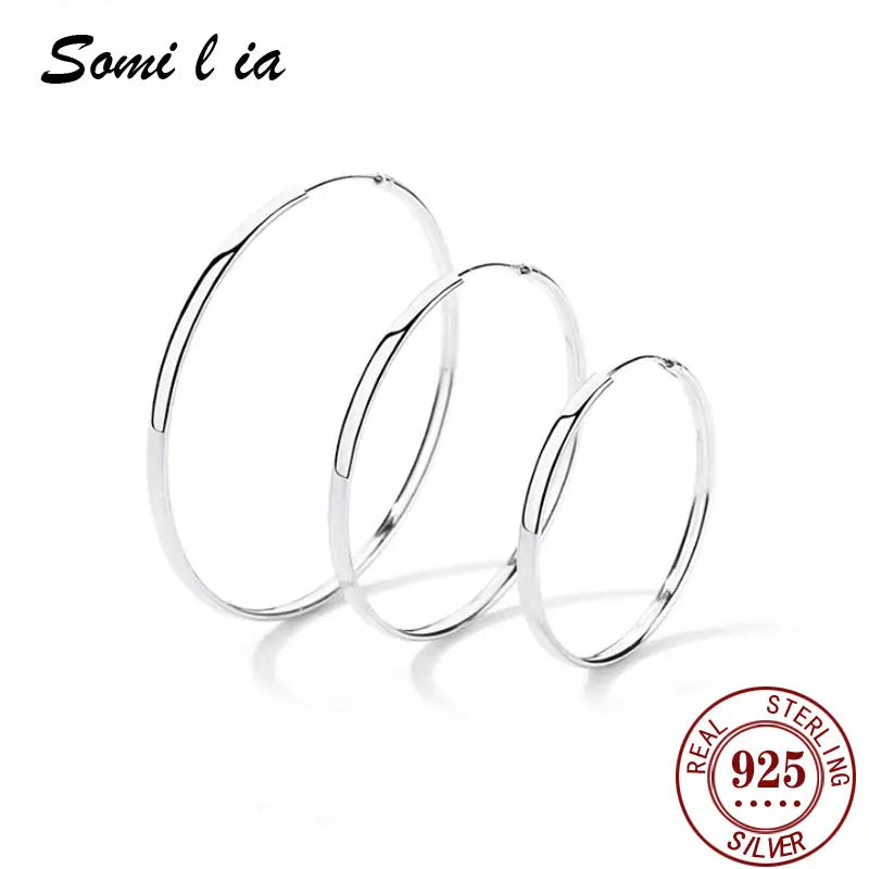 Somila Punk 70mm Hoop Earrings for Women