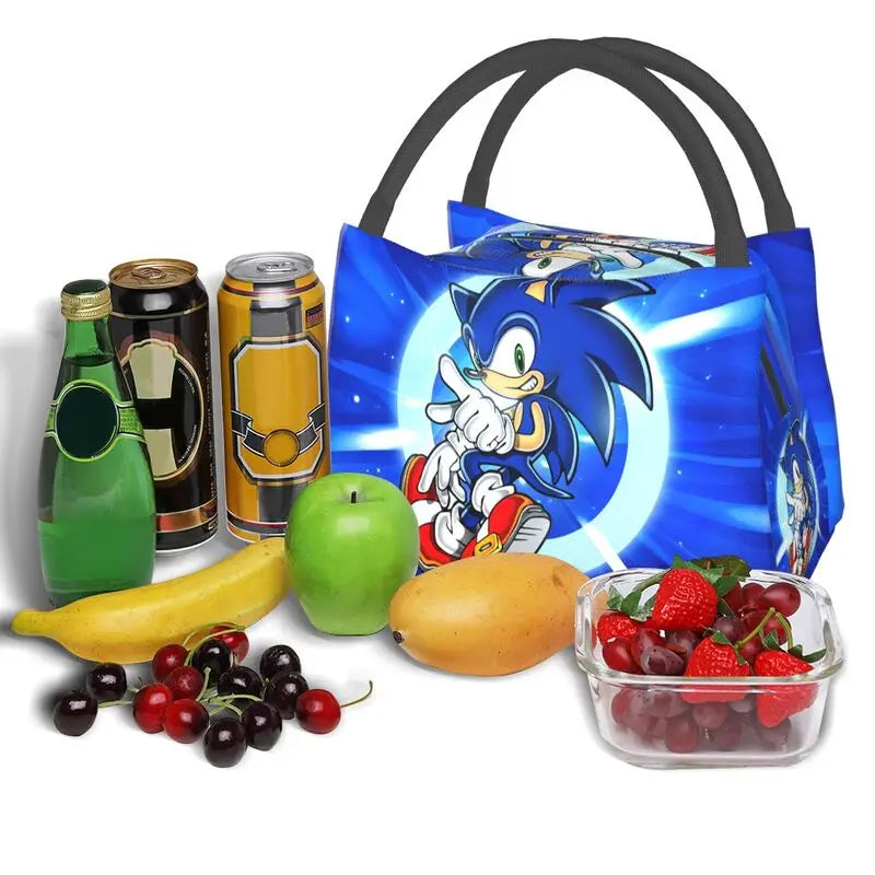 Sonic The Hedgehog Lunch Box Insulated Lunch Tote Bag