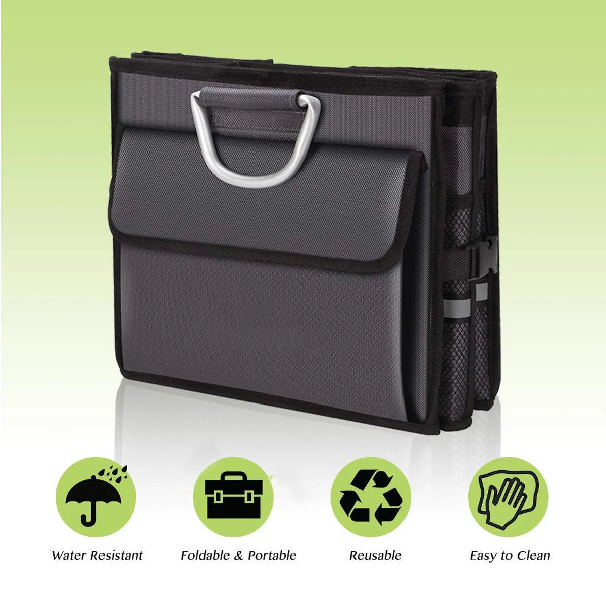 Vehicle-Mounted Large Capacity Storage Basket Folding Portable Box
