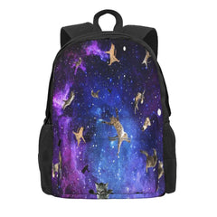 Space Cats 2 Backpacks Men's and Women's Anime Bag