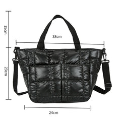 Space Cotton Pad Shoulder Bags Nylon Tote Bag Crossbody Bag