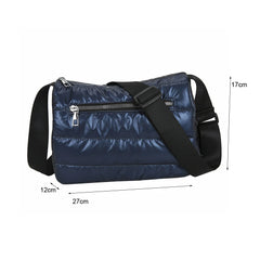 Warm Nylon Cotton Shoulder Bag for Winter