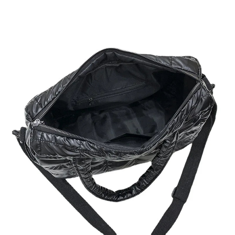 Space Cotton Crossbody Bag Waterproof Nylon Handbag Winter Totes