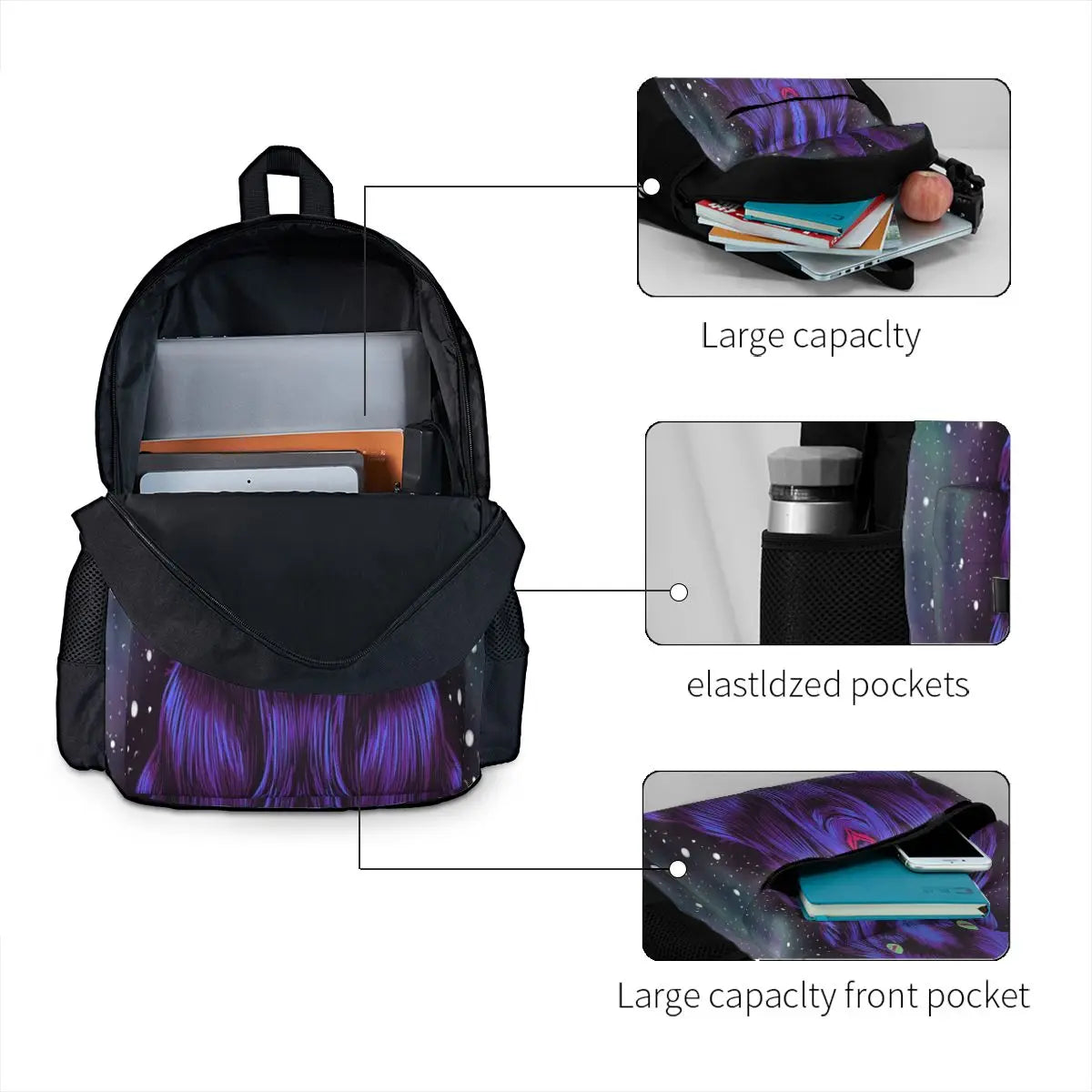 Space Goat Backpacks Men's Eco-Friendly Bag