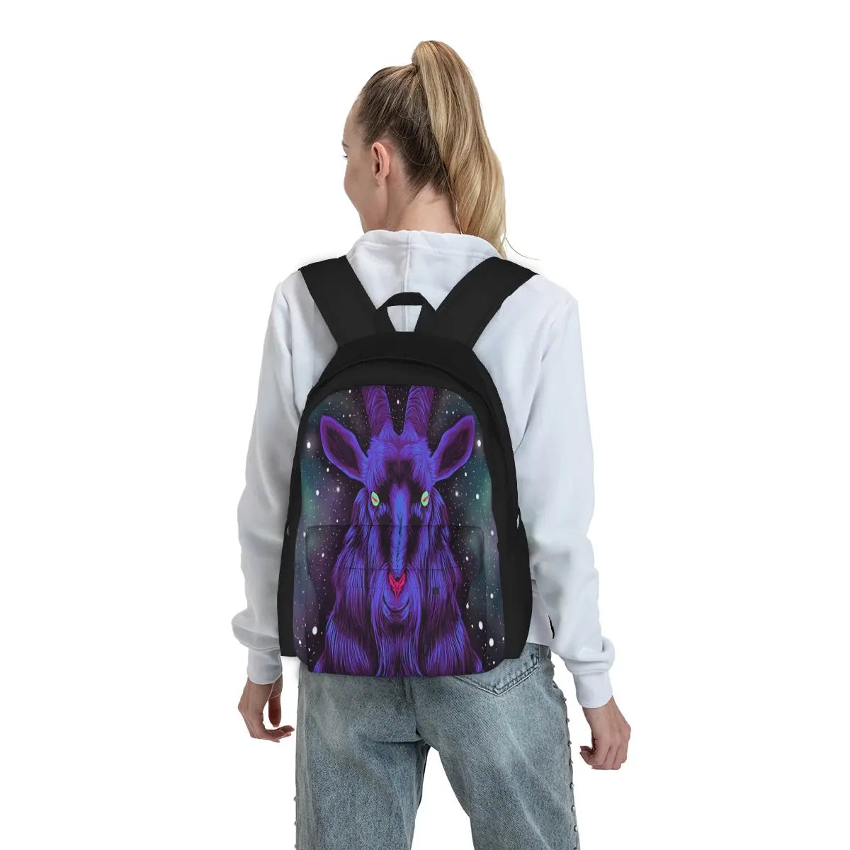 Space Goat Backpacks Men's Eco-Friendly Bag