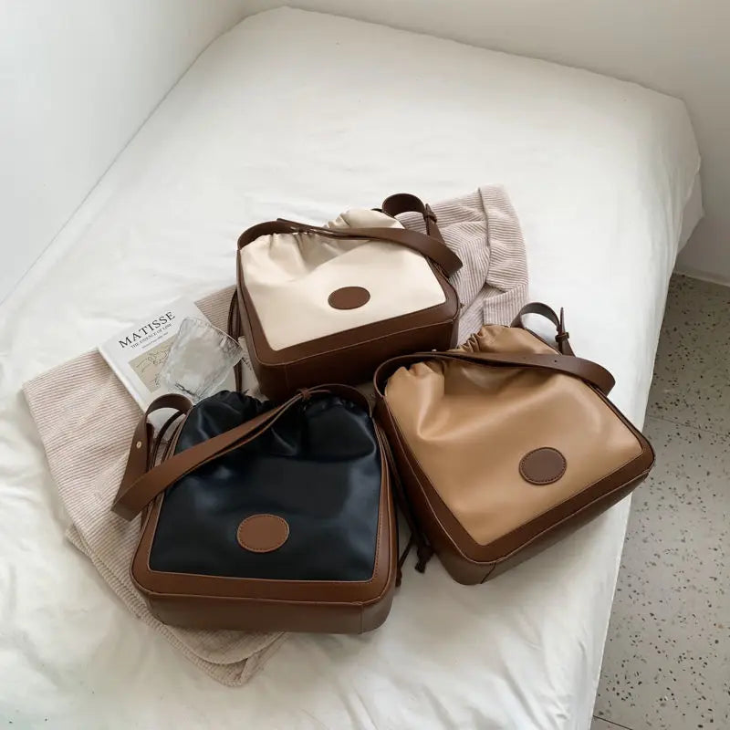 Large Capacity Shoulder Messenger Tote Bag for Autumn & Winter