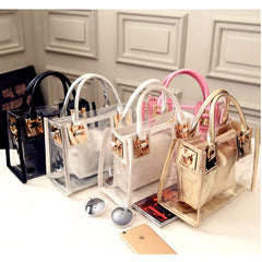 Transparent Jelly Crystal Beach Bag Hand Shoulder Bag