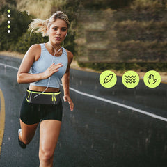Waterproof Running Waist Bag Gym Fanny Bag Safty Reflective Tape