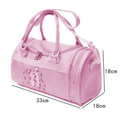 Pink Embroidered Sports Dance Shoulder Bag for Girls