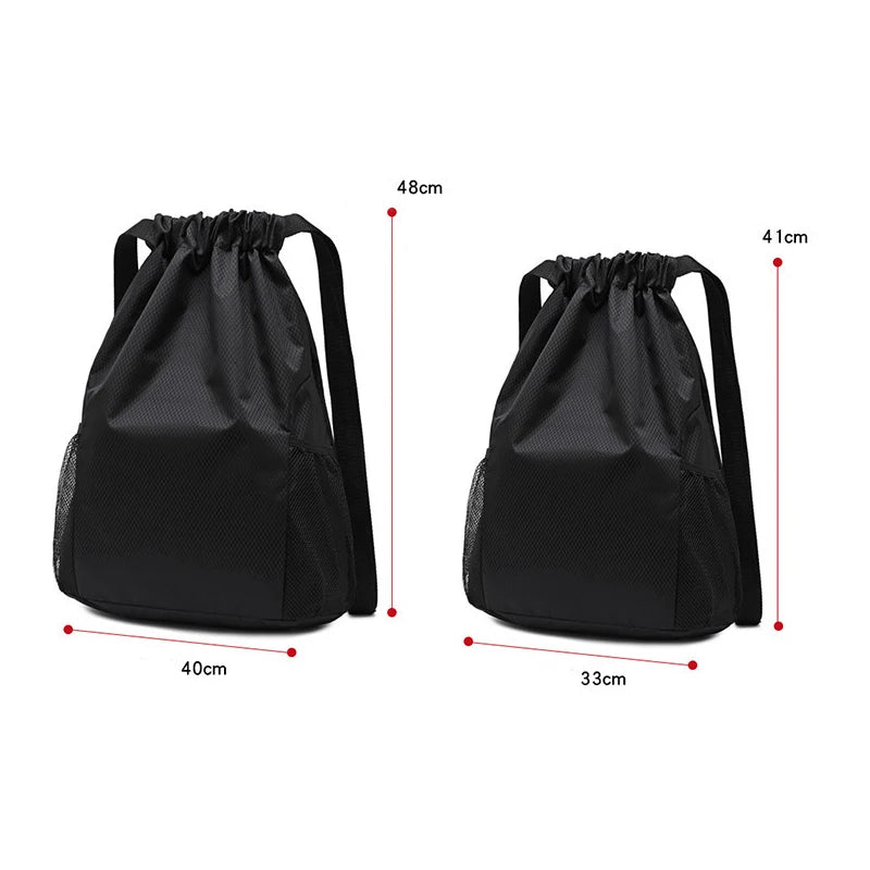 Sports Drawstring Backpack String Bag Sackpack Gym Swim Beach Women Men