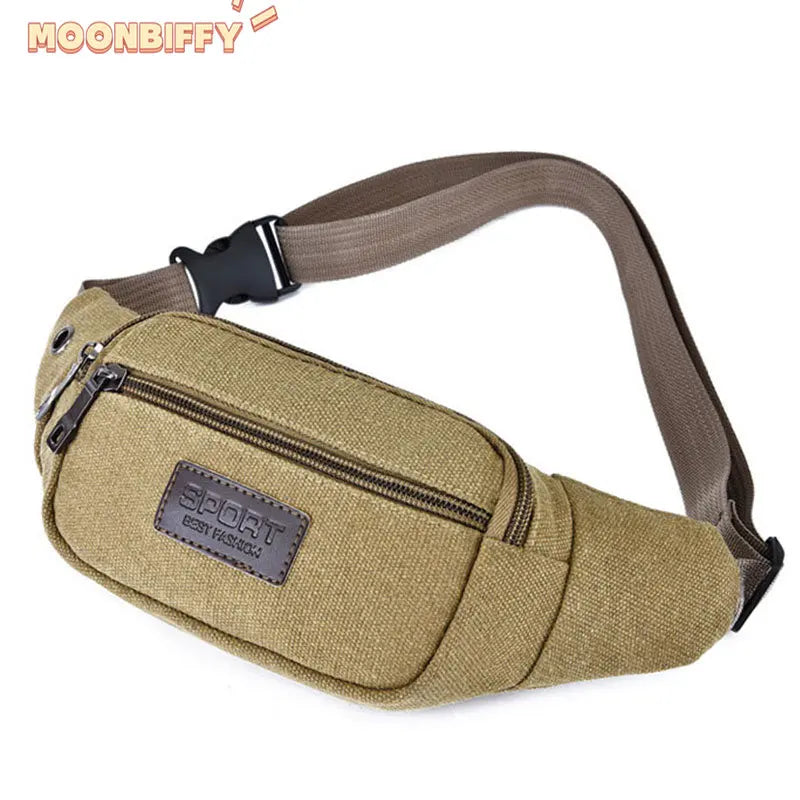 Canvas Anti-theft Waist Pack - Men Women