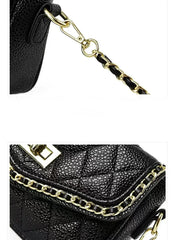 Women's Diamond Chain Bag Multifunctional Leather Ladies Bag