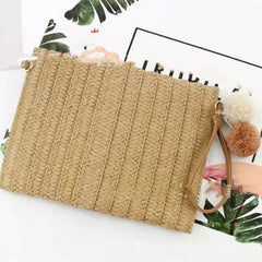 Women's Multifunctional Ball Handbag, Woven Beach Single Shoulder Bag