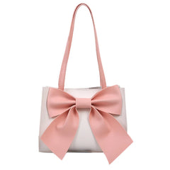 Spring Autumn Bag Portable Women Bags Big Bow Shoulder Square Bag