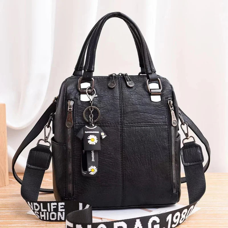 Spring Red Crossbody Bag Large Capacity Retro Women's Bag