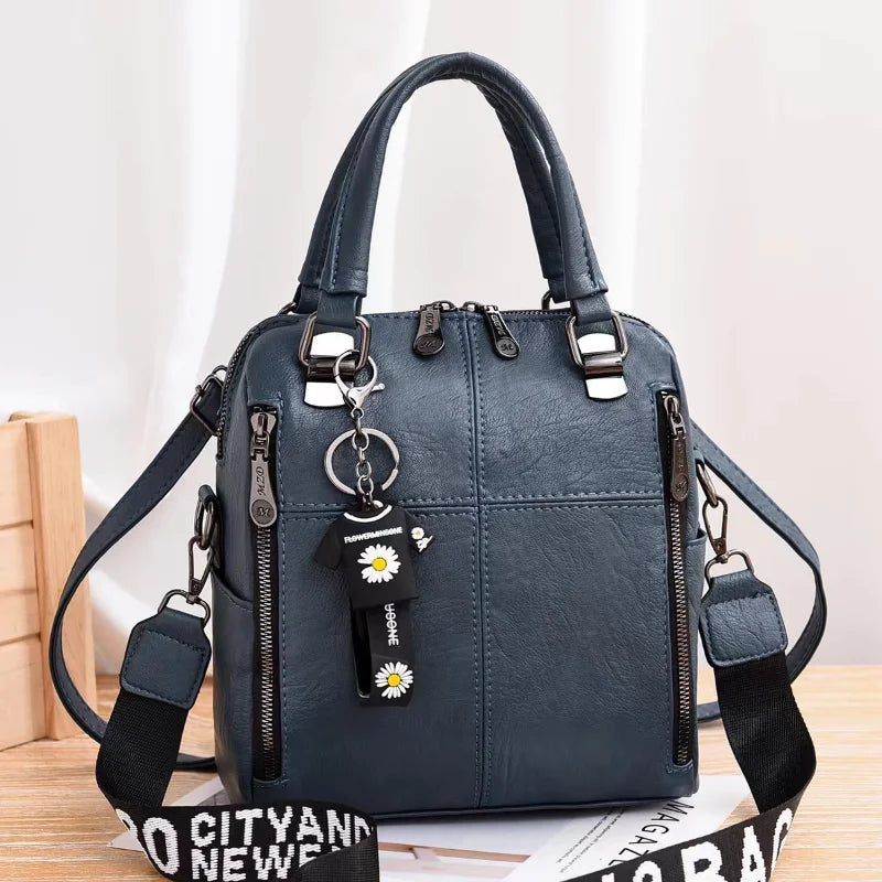 Spring Red Crossbody Bag Large Capacity Retro Women's Bag