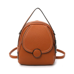 Spring Leisure Women's Backpack Solid Color Single Shoulder Bag
