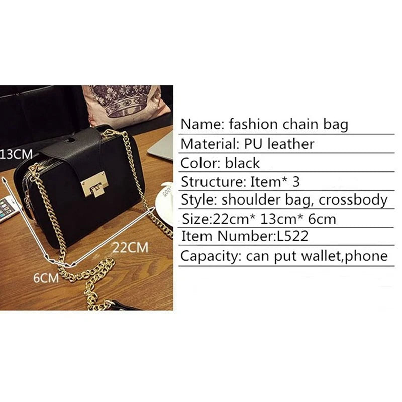 Spring Shoulder Bag Chain Strap Handbags Clutch Bag