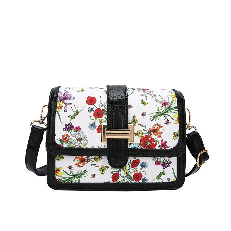 Retro Texture Leather One Shoulder Crossbody Bag