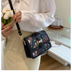 Retro Texture Leather One Shoulder Crossbody Bag
