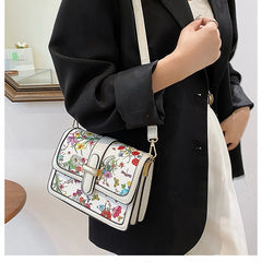 Retro Texture Leather One Shoulder Crossbody Bag