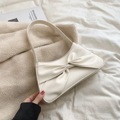 Spring Small PU Leather Underarm Bag for Women Totes Shoulder Bags