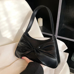 Spring Small PU Leather Underarm Bag for Women Totes Shoulder Bags