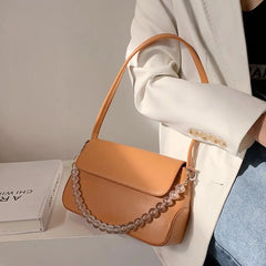 Spring Square PU Leather Women's Bag Casual Shoulder Messenger Handbag