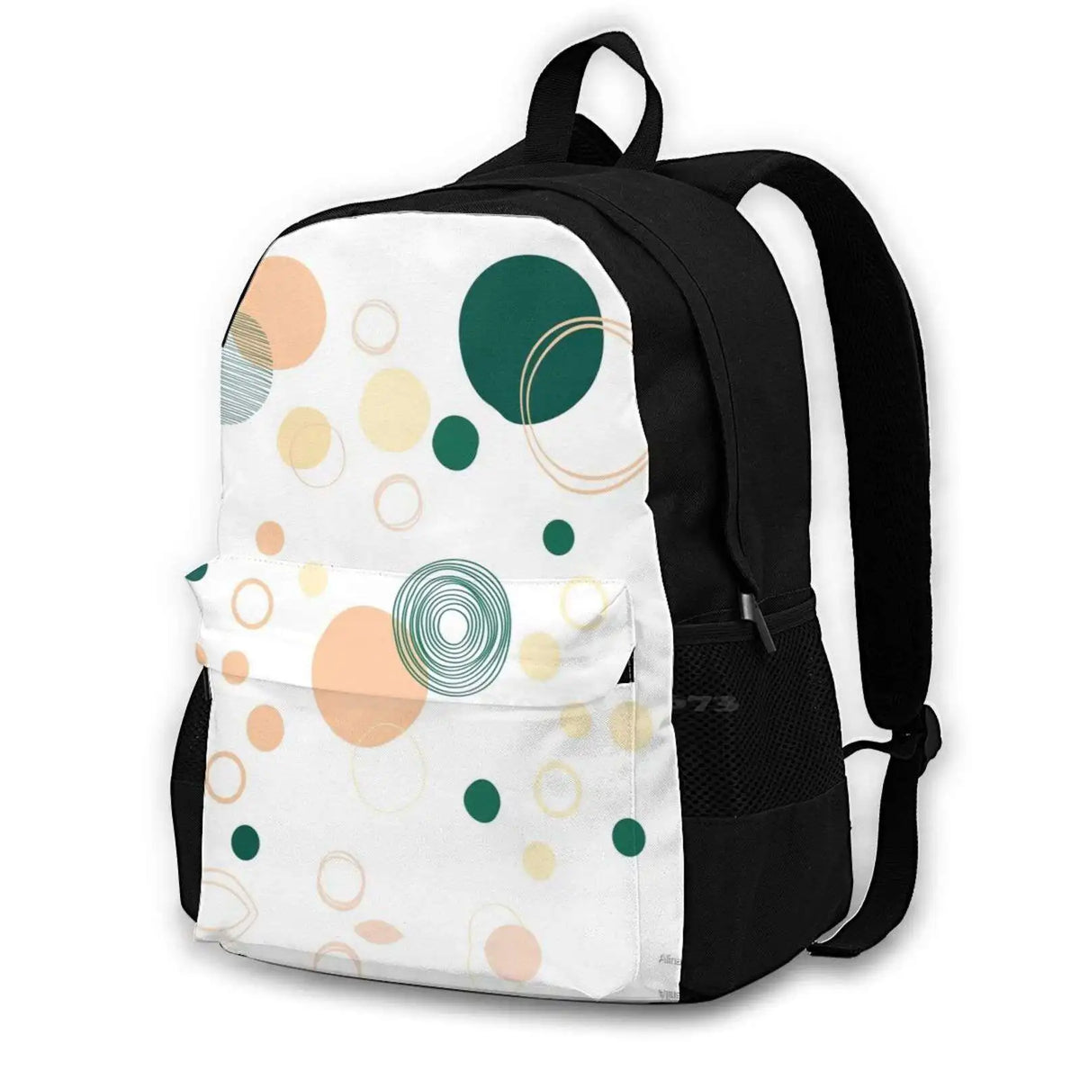 Spring Pastel Peach Green Colours Planets School Bag