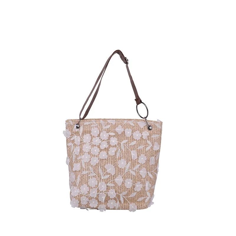 Spring Straw Lace Bag Woven Beach Bag