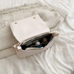 Spring Pleated Shoulder Bag For Women Brands Flap Armpit Bag Lady Underarm Bag