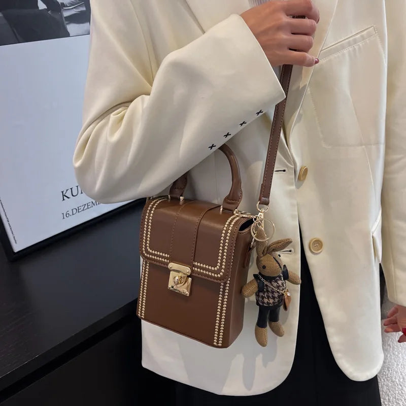 Spring Texture Shoulder Handbag All-match Messenger Small Bag