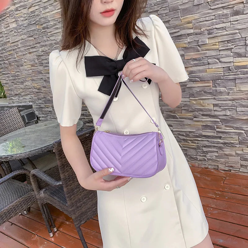 Women's Shoulder Bags PU Chain Quilted Purses Handbag Clutch Bags